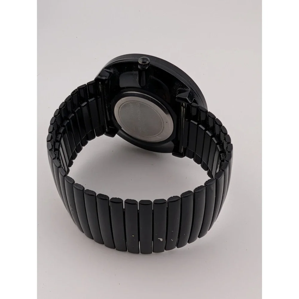 Cannes Watch Women 48mm Case Colorful Dial Black Stretch Band- New Battery‎